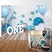 Allenjoy 7x5ft Photography backdrops Baby Boys 1st Birthday Blue Balloons Flowers Party Banner Baby Shower Photo Studio Booth Background photocall