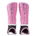 Vizari Malaga Soccer Shin Guard for Kids| Youth Soccer Shin Guard | Lightweight and Breathable Child Calf Protective Gear Soccer Equipment | Pink | Medium