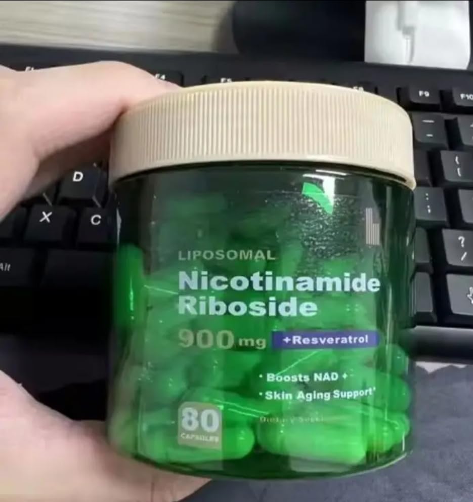 PacificCoast NutriLabs NMN Supplement Alternative - Liposomal Nicotinamide Riboside w/Resveratrol & Quercetin - High Purity NAD Supplement for Anti-Aging, Energy, Focus - 80 Capsules, Green