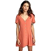 RVCA Womens Avery Woven Short Sleeve Dress