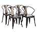 Tabouret Stacking Chair (Set of 4). This Set Of Dining Room Chairs Is Perfect For Adding A Vintage Look To Your Home. Crafted With A Solid Steel Construction And Coated With A Scratch-Resistant Finish These Chairs Will Last In Quality In Style.