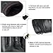 Vbiger Womens Leather Gloves Winter Gloves Cold Weather Warm Mittens Black (L, Black)
