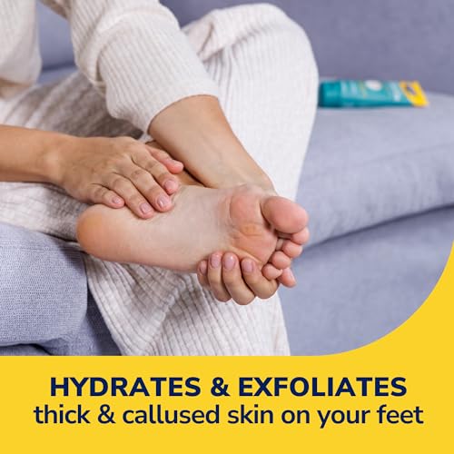 Dr Scholl's Dry, Flaky Skin Remover Ultra Exfoliating Foot Lotion with Urea for Rough Dry Cracked Feet, Heal and Moisturize for Healthy Looking Feet, Intensive Foot Care, Alpha Hydroxy Acids, 3.5 oz