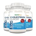 Best Cholesterol Lowering Supplement - All Natural Cholesterol Support - Lower Cholesterol Naturally, for High Cholesterol - All Natural Ingredients to Improve Hearth Health, Decrease Triglyceride Levels, and Maintain Healthy LDL Levels - 60 Capsules
