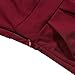 HiQueen Women's Work Dresses Cap Sleeve Office Church Classic Pencil Dress Burgundy M