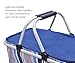 iwill CREATE PRO Blue Insulated Picnic Basket - Collapsible Ultra-Size Insulated Picnic Basket for Outdoor Picnic or Camping Use
