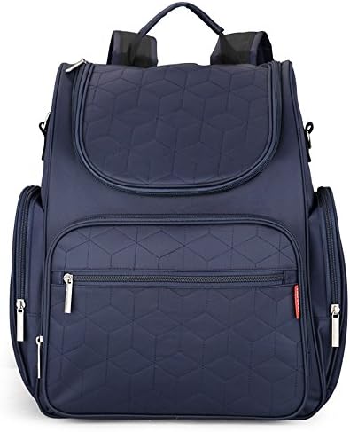 OXU Multi Functional Baby Diaper Backpack For Mom and Dad Waterproof Nappy Bags with Changing Pad Insulation Bag Fit Stroller?Star Blue)