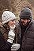 HEAT HOLDERS - Men's Thermal Fleece Lined Turn Over Cuff Winter Hat - Black