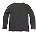 Burt's Bees Baby Baby Boy's Organic High V-Neck Long Sleeve Tee, Coal Heather, 6-9 Months