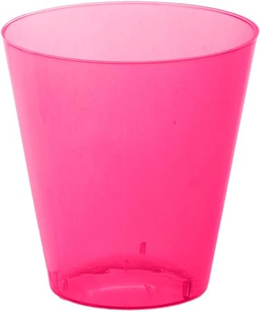 pink plastic glasses parties