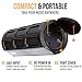 Waterproof Bluetooth Speaker, Alpatronix AX410 Portable Rugged Indoor/Outdoor 12 Watt Stereo Shockproof Wireless Speaker with Mic, Subwoofer & Carabiner for Cyclists, Smartphones & Computers - Black