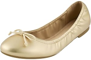 EMMA NEW YORK Women's Flats Round Toe Comfort Elastic Flats for Women