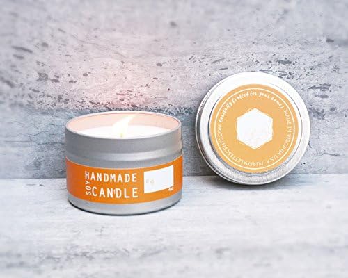 Fig Natural Spa Aromatherapy Soy Candle Travel Tin 20 Hour Burn Time Handmade