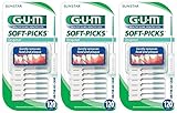 Sunstar GUM Soft-picks In On-The-Go Case, 120 Count (Pack of 3)