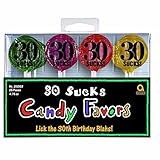 A Year to Celebrate 30th Birthday Party 30 Sucks Lollipop Candy Favour, Pack of 20, Multi , 4.25
