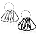 OUTXE Aluminum Carabiner D Shape Buckle Pack, Keychain Clip, Spring Snap Key Chain Clip Hook Screw Gate Buckle,8+2 pcs