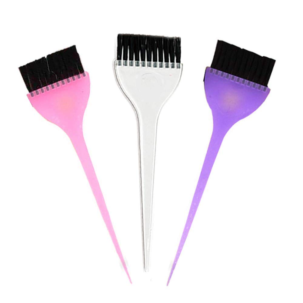 3 Pcs Hair Dye Brush, Translucent Dye Brush Set, Color