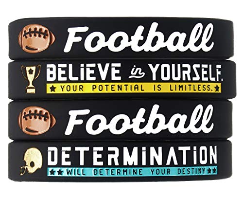 4-Pack-Football-Silicone-Bracelets-with-Motivational-Sports-Quotes-Set-of-4-Inspiring-Silicon-Rubber-Wrist-Bands-Unisex-Football-Gifts-Jewelry-Accessories-for-Boys-Girls-Men-Women