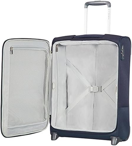 Base Boost - Valigia da cabina 55 x 40 x 20 cm, con 2 ruote, valigia morbida da cabina adatta alla maggior parte delle compagnie aeree, lucchetto TSA, leggera, 41 L, Blu (Navy Blue)
