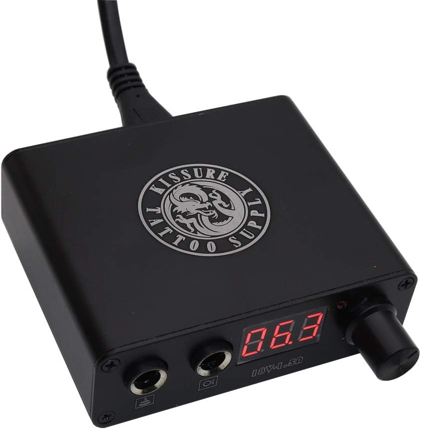 KISSURE Mini LCD Tattoo Machine Power Supply With Anti-fatigue Mode