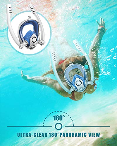 image for Aven Snorkel Mask Full Face K2 Free Breathing Backstroke Swimming [Dou