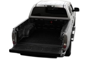 TOPLINE_AUTOPART Black Rubber Diamond Plate Truck Bed Floor Mat Liner Compatible with 93-11 Ford Ranger / 94-10 Mazda B2300 B2500 B3000 B4000 6 Feet (72") Short Bed