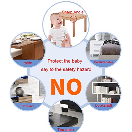 Wecando 20 PCS Medical Grade Clear Baby Corner Guards (Ball Shape, Matte Finish) - Baby Proofing Corner Protector - Child Proof Corner Cover Corner Bumpers - Baby Safety Corner Guards - Thumbnail 4