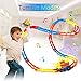 Jellydog Toy Tumble Train Track Set, Track Car Twister Set, Electric Flexible 23 Colorful Music Tracks + 1 Light Up Dump Truck, Build-A-Road X-Track Toy Car Playset, for Ages 3 and Up