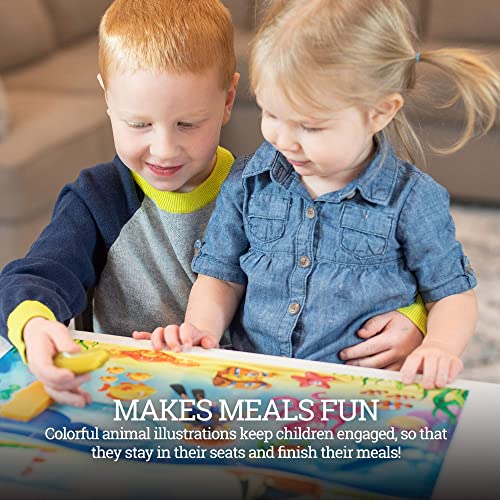 HomeWorthy Disposable Placemats for Baby Cute Animal Toddler Placemat