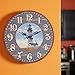Lily's Home Rustic Wood-Style Country Lighthouse Wall Clock, Fits Nautical or Country Décor, Battery-Powered with Quartz Movement, Ideal Gift for Lighthouse Fans (13