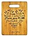 Mothers Gift - Special Love Heart Poem Bamboo Cutting Board Mom Present Mother Day Mom Birthday Holiday Engraved Side For Decor Display or Hanging Reverse Side For Usage (8.75x11.5 Rectangle)