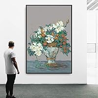 Framed Canvas Wall Art Flowers Canvas Prints Home Artwork Decoration for Living Room,Bedroom - 16x24 inches