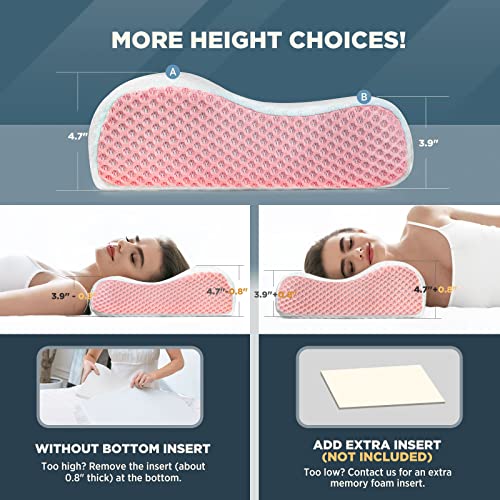 Osteo Adjustable Memory Foam Pillow with 6 Available Height, No Smell