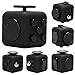FidgetKool 1pcs Pressure Relief Fidget Toys Dice Cube Relieves Stress and Anxiety for Children and Adults Add and ADHD Toys Gifts Black