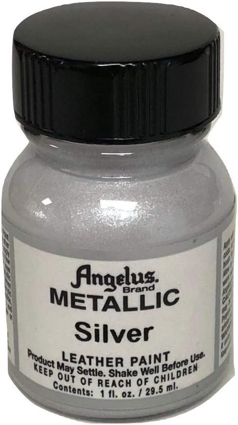 Metallic silver leather paint Clearance