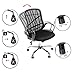 GreenForest Office Chair for Computer Desk Mesh Mid-Back Swivel Task Chair with Special Design Back,Black