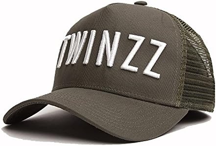 Twinzz 3D Mesh Trucker Snapback Cap Khaki/White-One Size