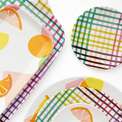 Kate Spade New York BPAFree Melamine Accent Plate, Heavy Duty Plastic