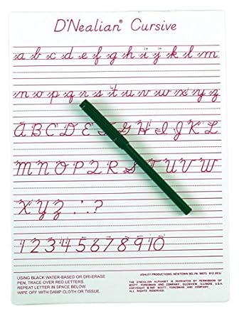 D Nealian Cursive Letters - Cursive Images