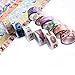 Washi Tape Set of 24,Decorative Washi Masking Tapes for DIY Crafts and Gift Wrapping
