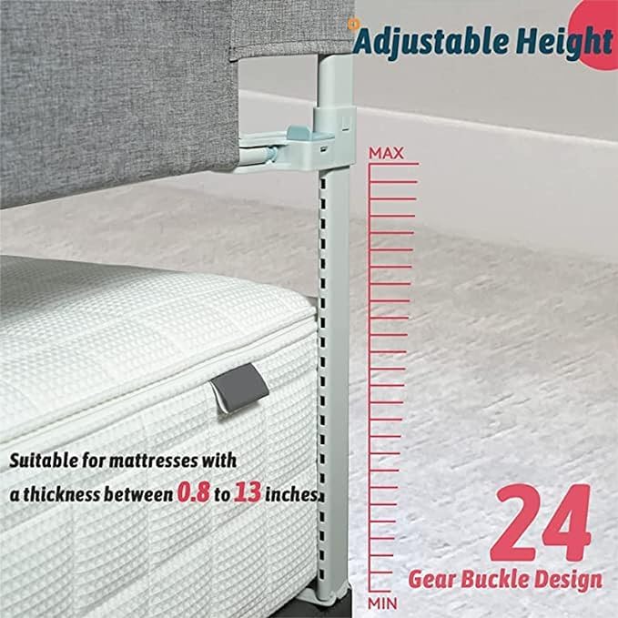Foldable Crib Rail Guard,Toddler Bed Rails Guard,Universal Baby & Children Bed Rail,Upgrade Reinforced Safety Bed Fence Protector Rail for Cribs, Twin, Double, Full Size Queen & King Bed (70 Inch)