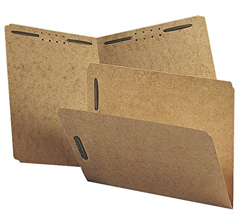 Smead Fastener File Folder, 2 Fasteners, Reinforced Straight-Cut Tab, Letter Size, Kraft, 50 per Box (14813)