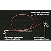 Red-19-Inch-Heavy-Duty-Stainless-Steel-Fishing-Wire-Leaders-Fishing-Line-Leaders-with-Swivels-and-SnapsPack-of-20
