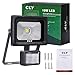 CLY Motion Sensor LED Flood Light,900 Lumens Cool White,10W Waterproof Outdoor Security Light with PIR for Home Garden Garage etc (Without Plug)