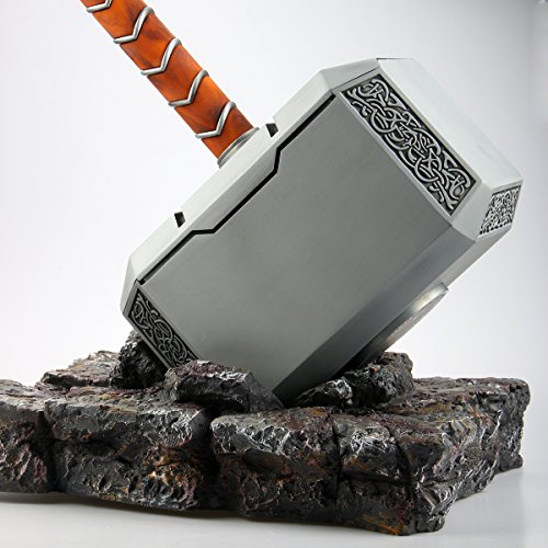 Gmasking 2017 Metal Mjolnir Thor Solid Adult Hammer Collectible 11