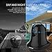 KEEKOON HD 1080P Wireless IP Camera WiFi Baby Pet Monitor Built In Microphone Pan/Tilt/Zoom Home Security Surveillance Camera Support 64 GB SD Card HD Night Vision Two-Way Audio (Black)