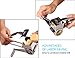 LOVKITCHEN Vegetable Cheese Grater with 3 Interchanging Rotary Ultra Sharp Cylinders Stainless Steel Drums and Slicer