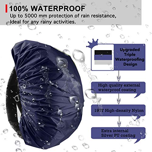 image for Frelaxy Waterproof Backpack Rain Cover (15-90L), Upgraded Vertical Buc