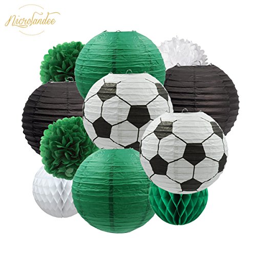 Nicrolandee Soccer Party Decorations Package Goal Party Banner