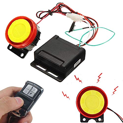 Motorcycle Lock Alarm System with Remote Control Anti Theft Horn Warner Security System